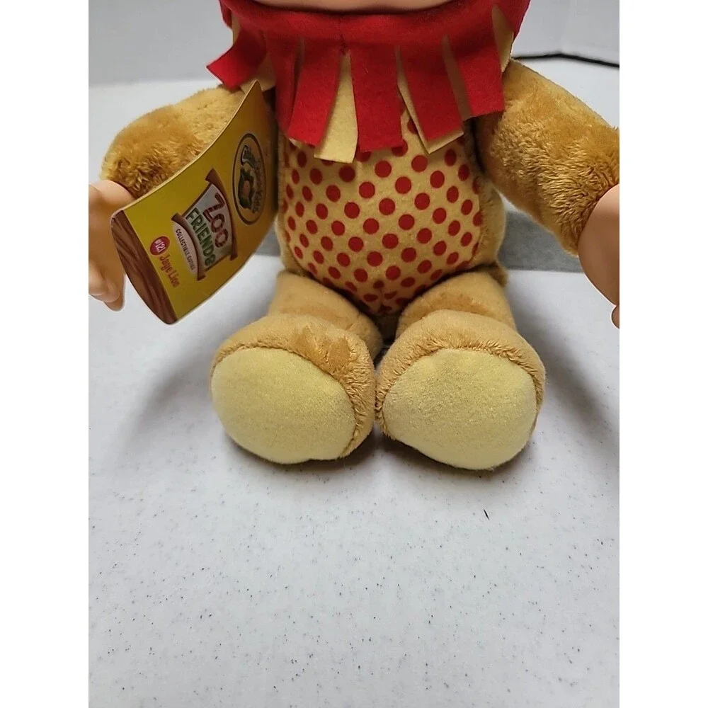 Cabbage Patch Kids Stuffed Animal Cuties Lion Doll Yellow Polka Dot Blue Eyes